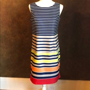 Ellen Tracy Striped Sheath Dress